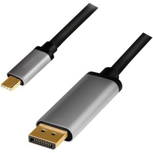 LogiLink CUA0100 USB-C til DisplayPort 4K Kabel - 1,8m LogiLink CUA0100 USB-C til DisplayPort 4K Kabel - 1,8m
