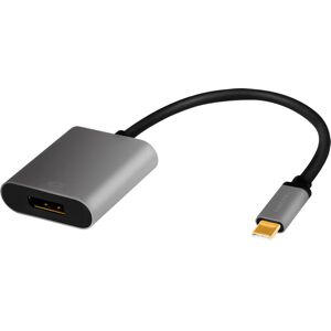 LogiLink USB-C to DisplayPort Adapter - 4K - Black/Gray LogiLink USB-C to DisplayPort Adapter - 4K - Black/Gray