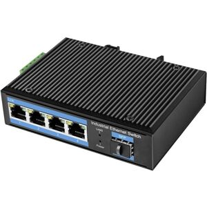 LogiLink Industrial Gigabit Ethernet Switch - 4 Ports - IP40 - Black LogiLink Industrial Gigabit Ethernet Switch - 4 Ports - IP40 - Black