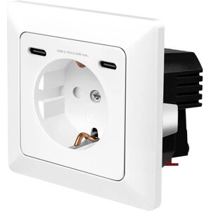 LogiLink Vägguttag 2 USB-C 25W LogiLink Vägguttag 2 USB-C 25W