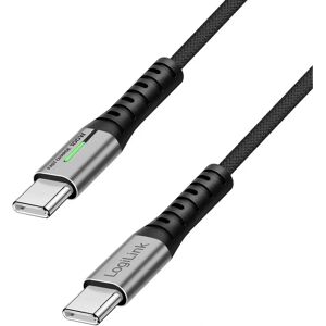LogiLink CU0432 USB-C auf C Kabel - 1m - Schwarz - Unterstützt 20 Gbps LogiLink CU0432 USB-C auf C Kabel - 1m - Schwarz - Unterstützt 20 Gbps