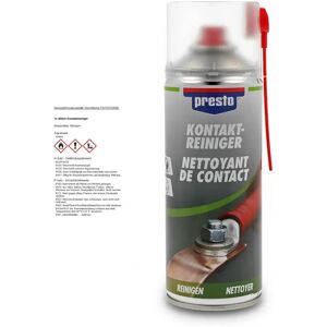 Presto Contactreiniger - 400ml - Elektrisch Contact Spray Presto Contactreiniger - 400ml - Elektrisch Contact Spray