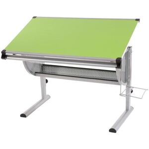 Bureau vert MENDLER réglable en hauteur - Vert & Étude Bureau vert MENDLER réglable en hauteur - Vert & Étude