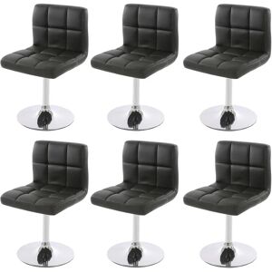 Marque Mendler Modèle Kavala - 6 Chaises Pivotantes Grises Marque Mendler Modèle Kavala - 6 Chaises Pivotantes Grises