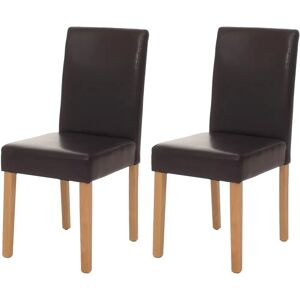 HW Littau Chaises de Salle à Manger en Écopelle - Ensemble de 2 - Design Moderne - Publicité HW Littau Chaises de Salle à Manger en Écopelle - Ensemble de 2 - Design Moderne - Publicité