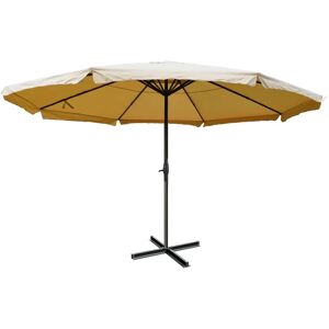 Parasol Meran Pro Mendler - 5m, Crème, Aluminium, Résistant au vent - Publicité Parasol Meran Pro Mendler - 5m, Crème, Aluminium, Résistant au vent - Publicité