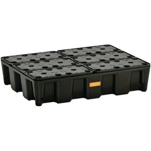 CEMO Hochdicht-Polyethylen-Containment-Palette - 60L - Grau - Für Kleine Fässer CEMO Hochdicht-Polyethylen-Containment-Palette - 60L - Grau - Für Kleine Fässer