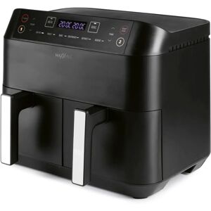 MAXXMEE Doppelkammer-Heißluftfritteuse - SCHWARZ MAXXMEE Doppelkammer-Heißluftfritteuse - SCHWARZ