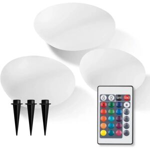 Zestaw 3 słonecznych lamp ogrodowych EASYmaxx - Wygląd kamienia - 3 sztuki Zestaw 3 słonecznych lamp ogrodowych EASYmaxx - Wygląd kamienia - 3 sztuki