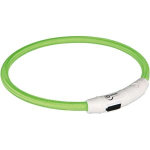 Trixie Green LED Dog Collar - Large/XL - Visibility Light Trixie Green LED Dog Collar - Large/XL - Visibility Light