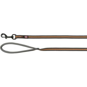 Trixie Dog/Cat Lead - 3m Rubberized Graphite/Orange - Dog & Cat Leash Trixie Dog/Cat Lead - 3m Rubberized Graphite/Orange - Dog & Cat Leash
