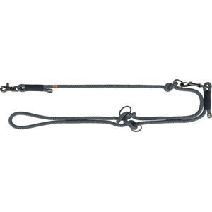 Trixie Dog Leash Adjustable Rope 2m Black/Grey - Dog Leash Trixie Dog Leash Adjustable Rope 2m Black/Grey - Dog Leash