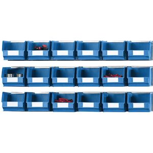Sistema de Almacenamiento Azul KaiserKraft - 3 Guías, 18 Cajas Sistema de Almacenamiento Azul KaiserKraft - 3 Guías, 18 Cajas