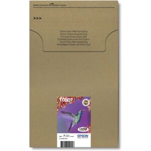 Epson T0807 Ink Cartridge - Black, Cyan, Light Cyan, Light Magenta, Magenta, Yellow - Ink cartridge Epson T0807 Ink Cartridge - Black, Cyan, Light Cyan, Light Magenta, Magenta, Yellow - Ink cartridge