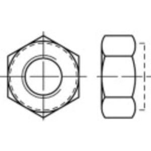 TOOLCRAFT M6 Stainless Steel Lock Nuts - DIN 982 - 100 pcs TOOLCRAFT M6 Stainless Steel Lock Nuts - DIN 982 - 100 pcs