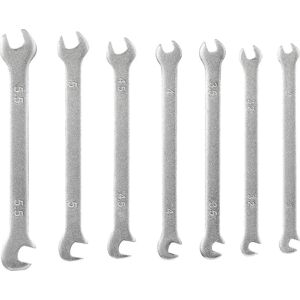 Toolcraft 7-Piece Double Open-End Wrench Set - 3 to 5.5 mm Toolcraft 7-Piece Double Open-End Wrench Set - 3 to 5.5 mm