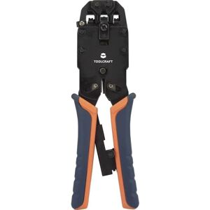 TOOLCRAFT TO-4988586 Crimping Tool - RJ10 RJ11 RJ12 RJ45 TOOLCRAFT TO-4988586 Crimping Tool - RJ10 RJ11 RJ12 RJ45