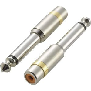 Adaptateur audio SpeaKa Professional KCA-635 Jack / RCA - Mono, Argent Adaptateur audio SpeaKa Professional KCA-635 Jack / RCA - Mono, Argent