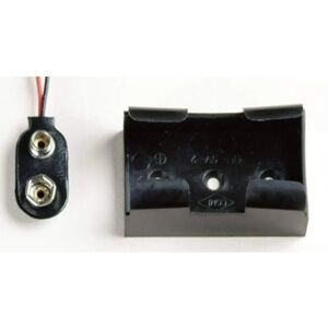 Support de batterie Takachi BH9V2 - 9V, Contacts en acier, Noir - Publicité Support de batterie Takachi BH9V2 - 9V, Contacts en acier, Noir - Publicité