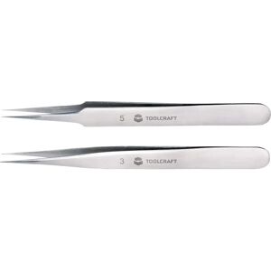 Toolcraft TO-5861034 Stainless Steel Tweezer Set - 120mm - Set Of 2 Toolcraft TO-5861034 Stainless Steel Tweezer Set - 120mm - Set Of 2