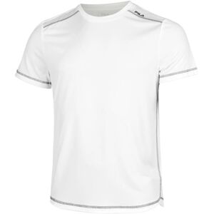 Fila Jannis Herrens Creme T-Shirt - Sportlich, Langer Rücken Fila Jannis Herrens Creme T-Shirt - Sportlich, Langer Rücken