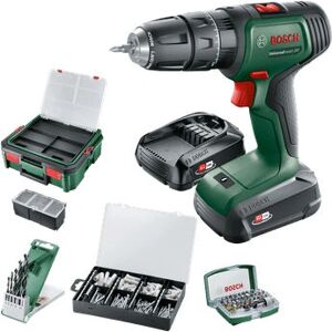 Bosch UniversalImpact 18 - + 46AC-setti + AL18V-20 Systembox S:ssä Bosch UniversalImpact 18 - + 46AC-setti + AL18V-20 Systembox S:ssä