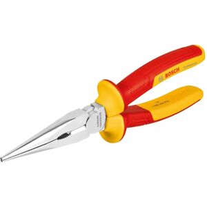 Bosch Professional Long Nose Pliers - VDE Certified, Insulated, 200mm Bosch Professional Long Nose Pliers - VDE Certified, Insulated, 200mm