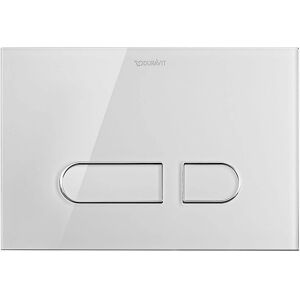 Placă de spălare Duravit DuraSystem - Mecanică, 229x157mm, Sticlă Albă Placă de spălare Duravit DuraSystem - Mecanică, 229x157mm, Sticlă Albă