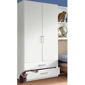 Rauch Albero Kleiderschrank - Weiß, 91x197cm, 2 Stück - Für Kleine Räume Rauch Albero Kleiderschrank - Weiß, 91x197cm, 2 Stück - Für Kleine Räume