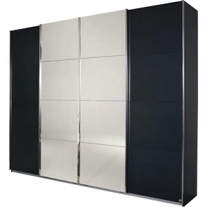RAUCH Syncrono Schrank - 4-türig, Grau Metallic, Spiegel - Kleiderschrank RAUCH Syncrono Schrank - 4-türig, Grau Metallic, Spiegel - Kleiderschrank