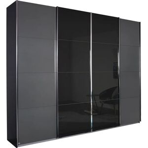 rauch Moderner Schwebetürenschrank - Grau, 4 Einlegeböden, 4 Stangen rauch Moderner Schwebetürenschrank - Grau, 4 Einlegeböden, 4 Stangen