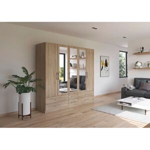 Kleiderschrank Hersbruck von Rauch - Spiegel, 6 Schubladen, Holz Kleiderschrank Hersbruck von Rauch - Spiegel, 6 Schubladen, Holz