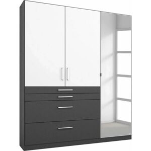Kleiderschrank HARBURG von rauch - Innen mit Leinenoptik, 3-türig, Grau-Weiß Kleiderschrank HARBURG von rauch - Innen mit Leinenoptik, 3-türig, Grau-Weiß