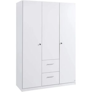 Rauch Buchholz Kleiderschrank - 135x54x197cm, 3 Türen, Weiß Rauch Buchholz Kleiderschrank - 135x54x197cm, 3 Türen, Weiß
