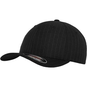 Flexfit L/XL Black/White Pinstripe Baseball Cap Flexfit L/XL Black/White Pinstripe Baseball Cap