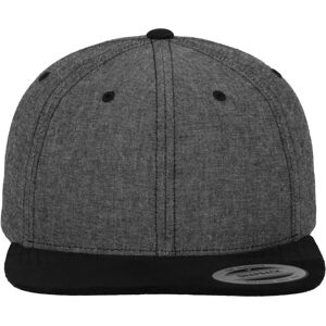 Flexfit 6089CH Chambray-Suede Snapback - black/black Flexfit 6089CH Chambray-Suede Snapback - black/black