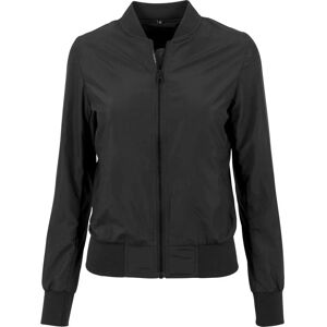 Build Your Brand Nylon Bomber Jacket - Medium - Black - Jacket Build Your Brand Nylon Bomber Jacket - Medium - Black - Jacket