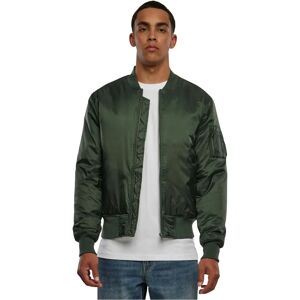Urban Classics Basis Bomberjack - Olijfkleur Casual Unisex Urban Classics Basis Bomberjack - Olijfkleur Casual Unisex