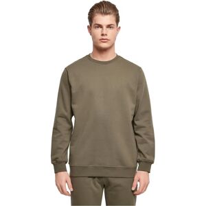 Build Your Brand Oliven Sweatshirt - Basic Crewneck Build Your Brand Oliven Sweatshirt - Basic Crewneck