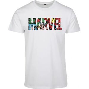 MERCHCODE XXL Weiß Unisex Marvel Logo T-Shirt - Casual MERCHCODE XXL Weiß Unisex Marvel Logo T-Shirt - Casual