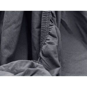 Biberna Samy Spannbettlaken - Grau - 140-160x200-220cm Biberna Samy Spannbettlaken - Grau - 140-160x200-220cm