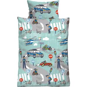 Biberna Polizei Kinderbettwäsche - Polizei Motiv Biberna Polizei Kinderbettwäsche - Polizei Motiv