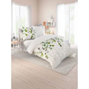 BIBERNA Grüne Seersucker Bettwäsche-Set - Bettwäsche BIBERNA Grüne Seersucker Bettwäsche-Set - Bettwäsche