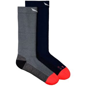 Salewa Mountain TRN Alpine Merino Crew Sock - Grey - Socks Salewa Mountain TRN Alpine Merino Crew Sock - Grey - Socks