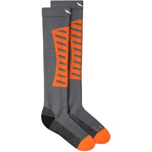 Salewa Sella Dryback Merino Ski Socks - Grey - Thermoregulating, Odorless, Knee-High Salewa Sella Dryback Merino Ski Socks - Grey - Thermoregulating, Odorless, Knee-High