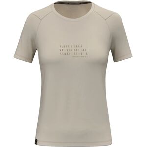 Salewa Oatmeal Eagle Poem Dry T-Shirt - T-Shirt Salewa Oatmeal Eagle Poem Dry T-Shirt - T-Shirt