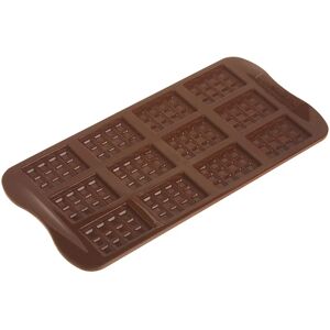 Silikomart Brown Chocolate Mold - 12-piece, Flexible, Food-Grade Silicone Silikomart Brown Chocolate Mold - 12-piece, Flexible, Food-Grade Silicone