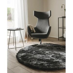 Benuta Whisper 8 - Round shaggy rug - Glamour style Benuta Whisper 8 - Round shaggy rug - Glamour style
