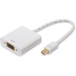 Adaptador de cabo de vídeo Ednet 84510 - 0,15 m - Mini DisplayPort para VGA Branco Adaptador de cabo de vídeo Ednet 84510 - 0,15 m - Mini DisplayPort para VGA Branco