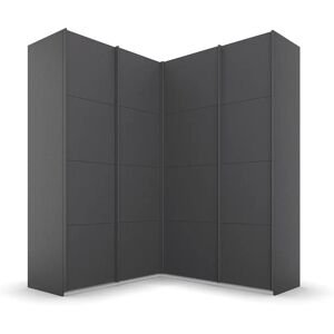 RAUCH Quadra Kleiderschrank - 4-türig, Grau, Verstellbare Regale RAUCH Quadra Kleiderschrank - 4-türig, Grau, Verstellbare Regale